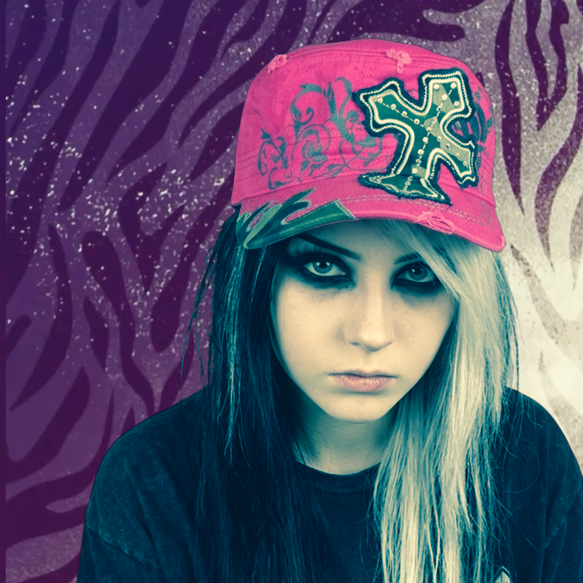 Camo Cross Cadet Cap – Pink