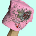 Ladybug Rhinestone Cadet Cap – Pink