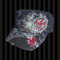 Rhinestone Ladybug Glam Cap