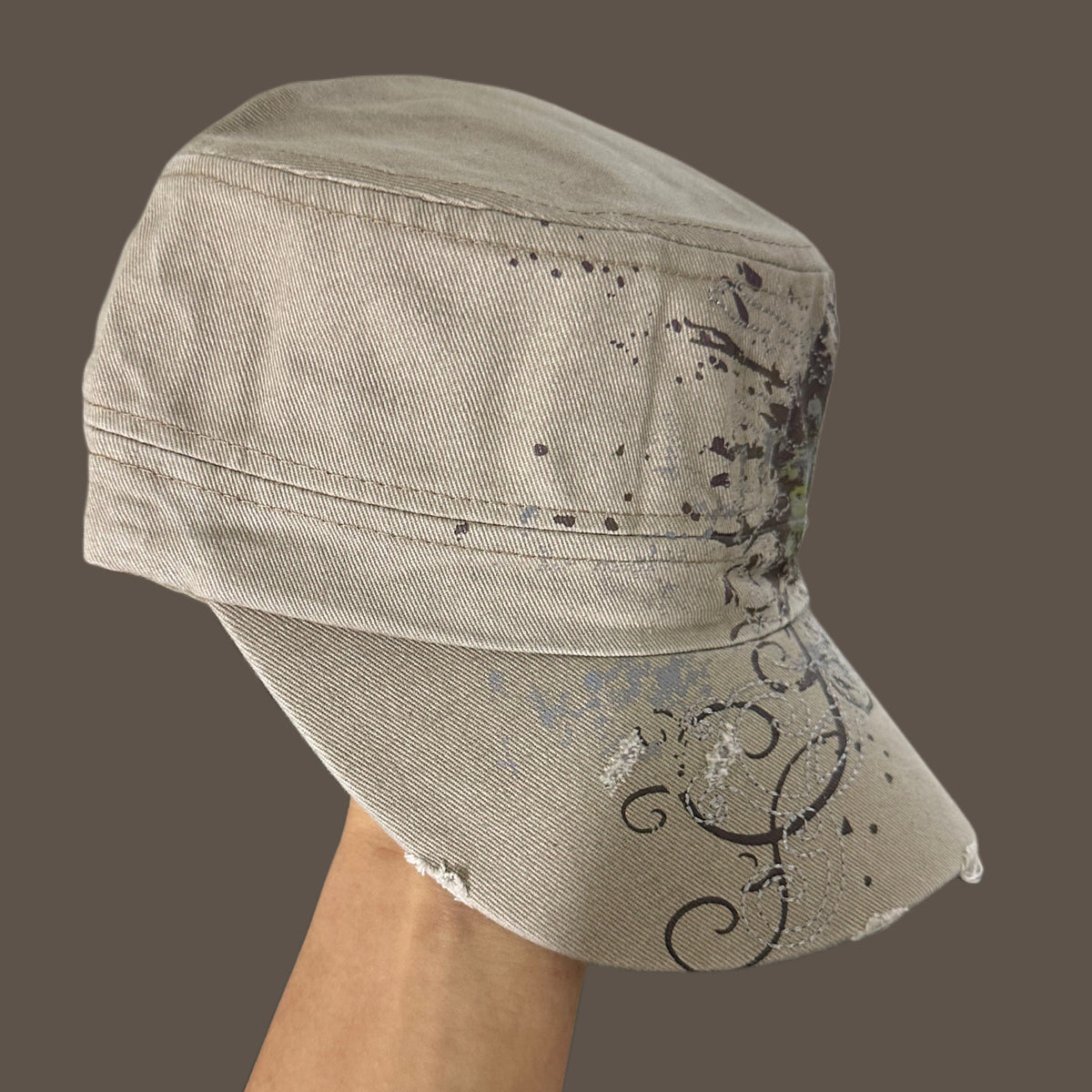 EarthTone Fleur-De-Lis Cadet Cap – Tan