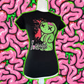 Emo Zombie Graphic Tee, Y2K Fitted Slim Fit Shirt, Scene Kid 2000s Alt Top