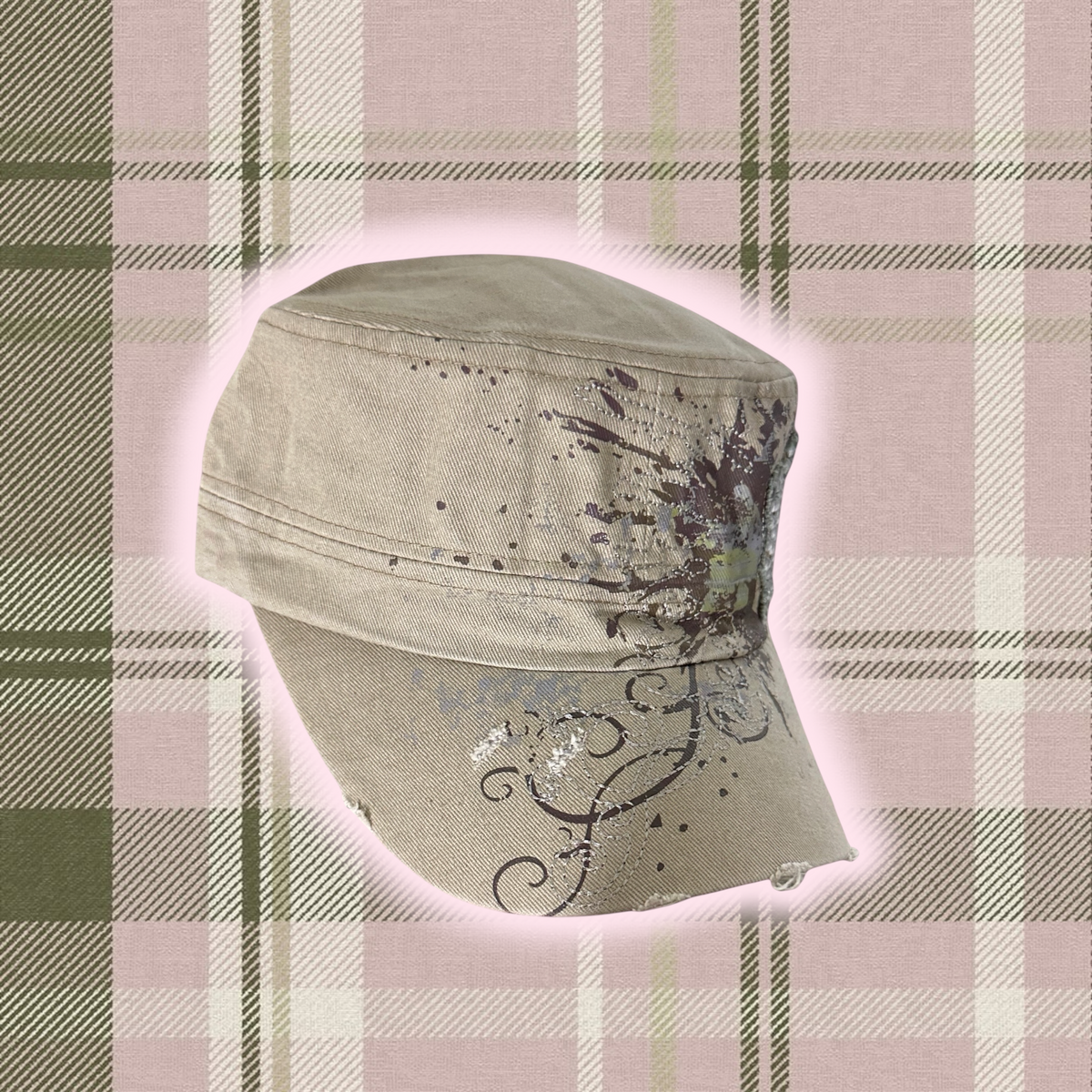 EarthTone Fleur-De-Lis Cadet Cap – Tan