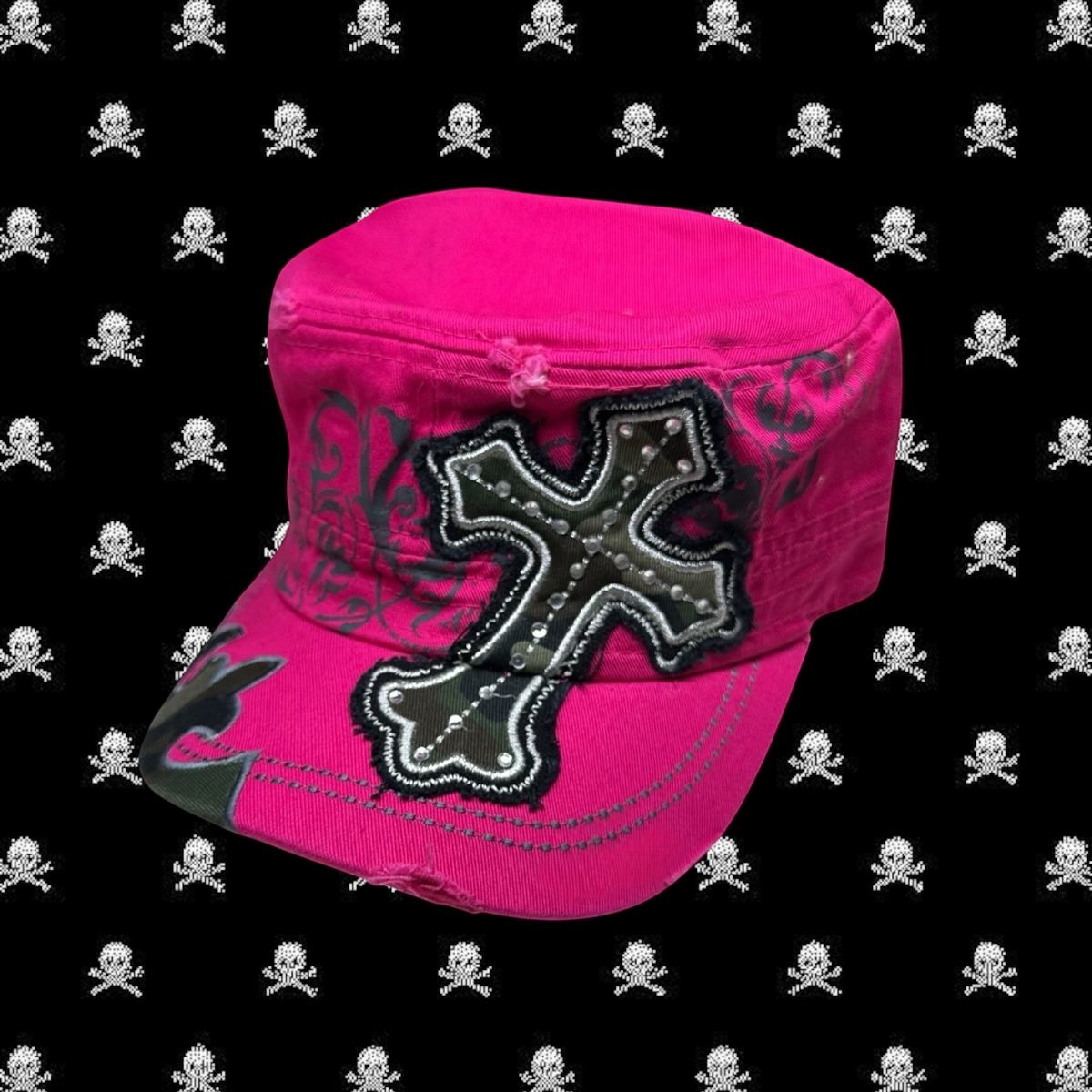Camo Cross Cadet Cap – Pink